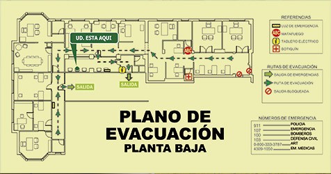 PLANOS DE EVACUACION/ORIENT